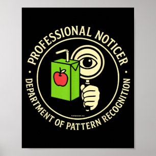 Poster Departamento Retro Profissional de Notificação de