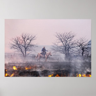 Poster Depois do Prairie Fire, Flint Hills, Kansas