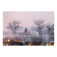 Depois do Prairie Fire, Flint Hills, Kansas