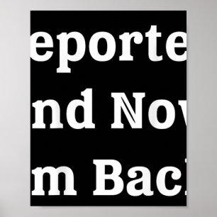 Poster Deportado E Agora Estou De Volta Engraçado.
