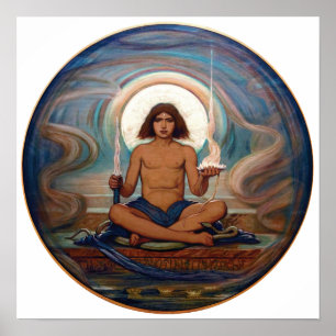 Póster Depositário do ponto inicial por Elihu Vedder