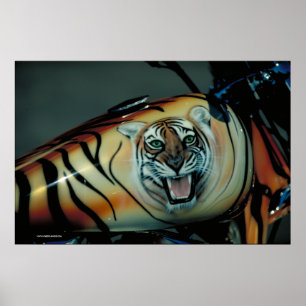 Póster Depósito de gasolina de Harley - S.D.
