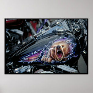 Póster Depósito de gasolina pintado costume South Dakota