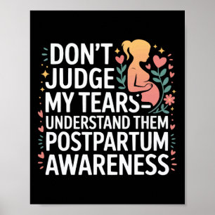 Poster Depressão Pós-Parto Mãe Saúde Mental Materna
