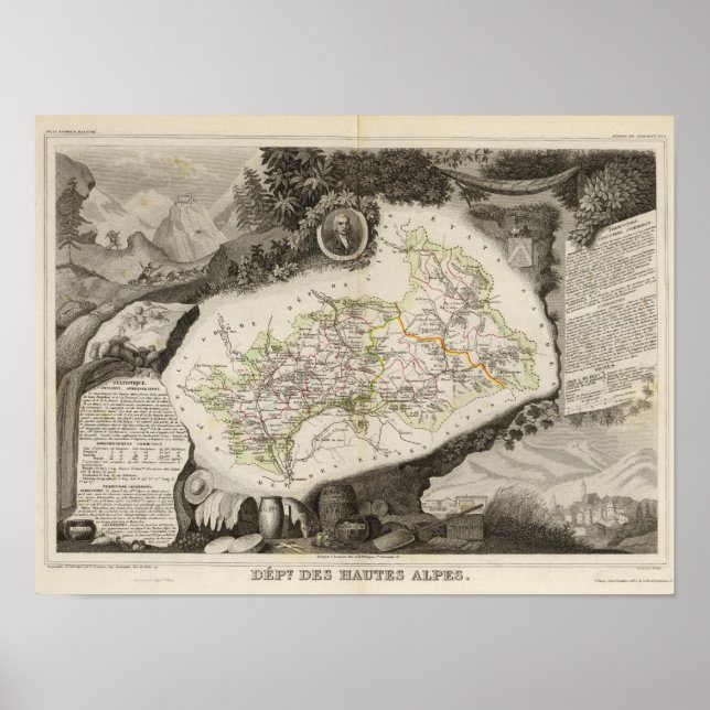 Poster Dept De Hautes Alpes (Frente)