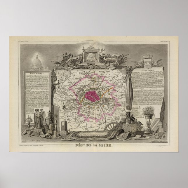 Póster Dept. De La Seine (Frente)