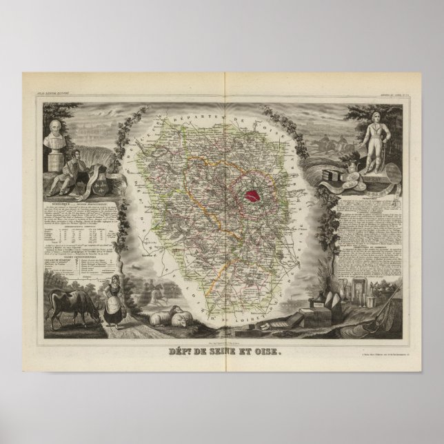 Póster Dept. De Seine e Oise (Frente)