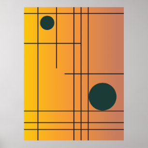 Poster Deriva de Terracota Nº 1 — Arte Geométrica Moderna