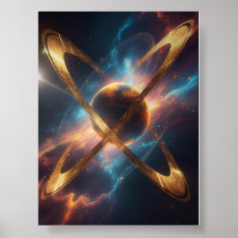 Poster Deriva Solar Abstrata 
