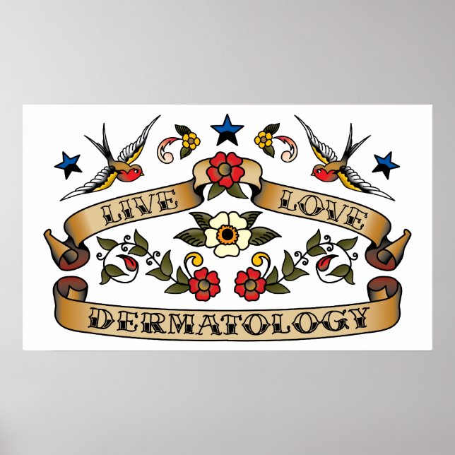 Poster Dermatologia Do Amor Vivo (Frente)