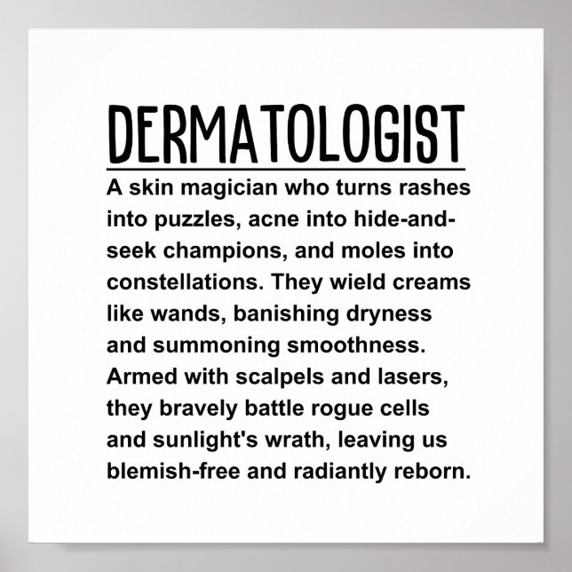 Poster Dermatologista (Frente)