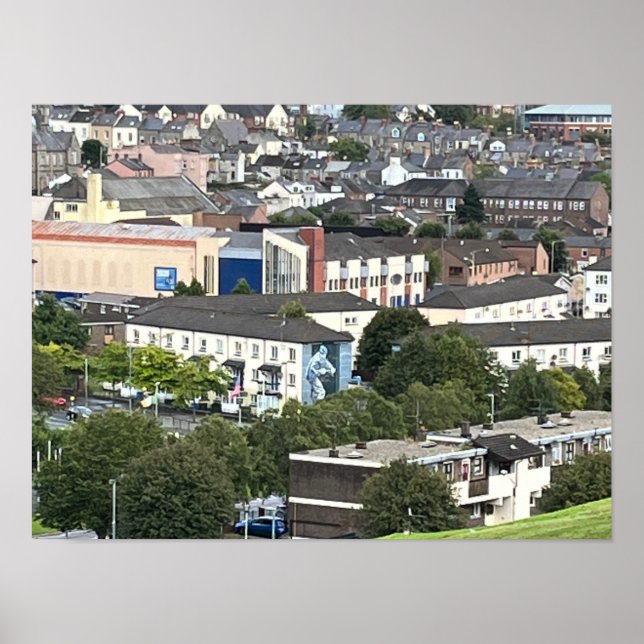 Poster Derry/Londonderry Norte Irlanda Europa (Frente)