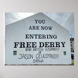 Poster Derry/Londonderry Norte Irlanda Europa