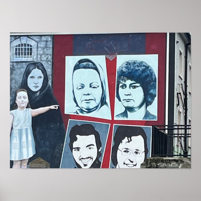 Poster Derry/Londonderry Norte Irlanda Os Problemas (Frente)