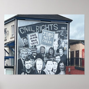 Poster Derry/Londonderry Norte Irlanda Os Problemas