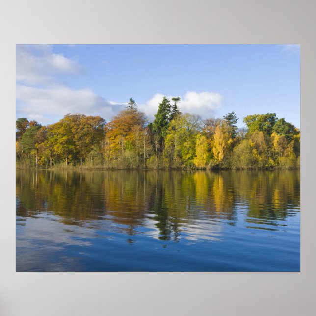 Poster Derwentwater, Distrito dos Lagos, Cúmbria, Inglate (Frente)