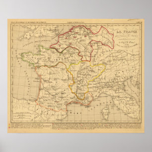 Póster DES Barbares do l'invasion dos apres de France do