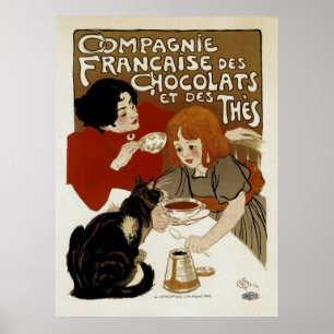 Póster DES Chocolats de Compagnie Francaise