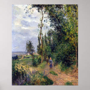 Poster DES Grouettes de Camille Pissarro Côte, perto de