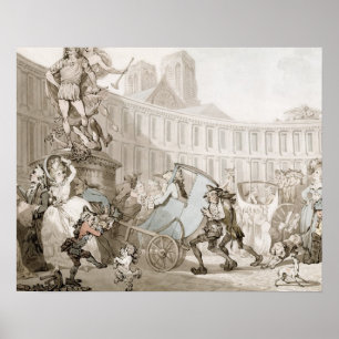 Póster DES Victoires do lugar do La, Paris, c.1789