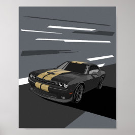 Poster Desafiador Negro