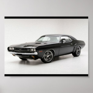 Póster Desafiador RT 1971 de Dodge