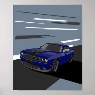 Poster Desafiante Azul