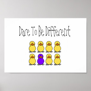 Póster Desafio a ser diferente