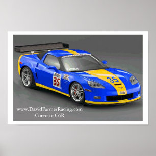 Póster Desafio C6 Z06 Corveta do mundo
