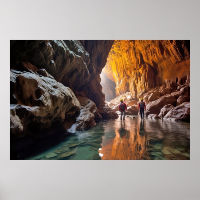 Poster Desafio Cave Externo Aventura Explore A Natu (Frente)