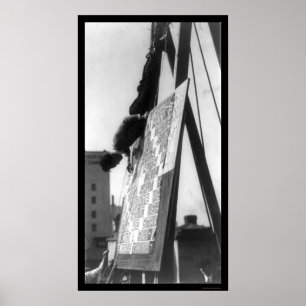 Poster Desafio de Quebra-cabeça de Palavra Cruzada 1925