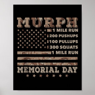 Poster Desafio de Treino Murph 2021 Memorial Americano