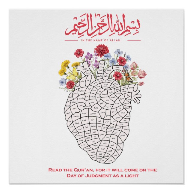Póster Desafio do Alcorão no Ramadão Imprimível/Pinte Enq (Frente)