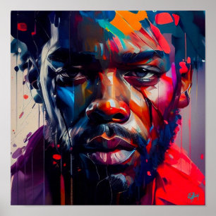 Poster Desafio do homem negro