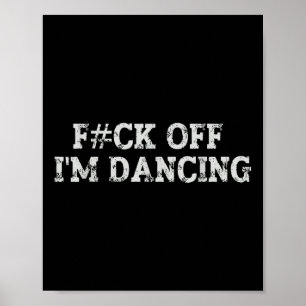 Poster Desaparece, estou dançando, festas de Rave Party,