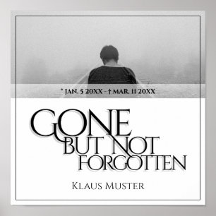 Poster Desaparecido mas não esquecido - Brilhante