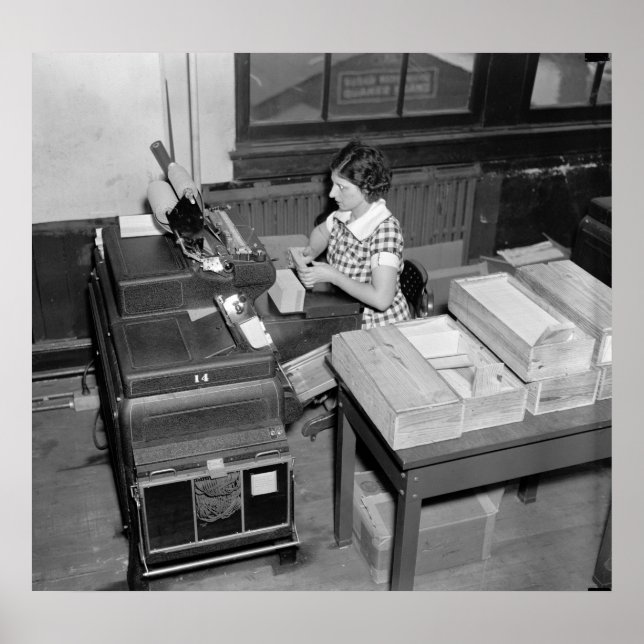 Póster Desaperto de cartão: 1937 (Frente)