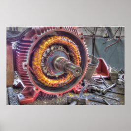 Póster Desativação do motor elétrico.