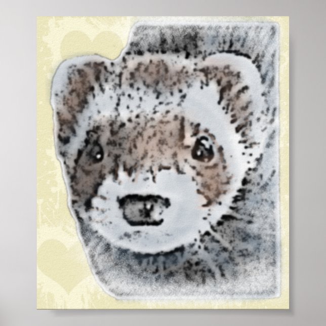 Póster Desativar Imagem de Ferret (Frente)