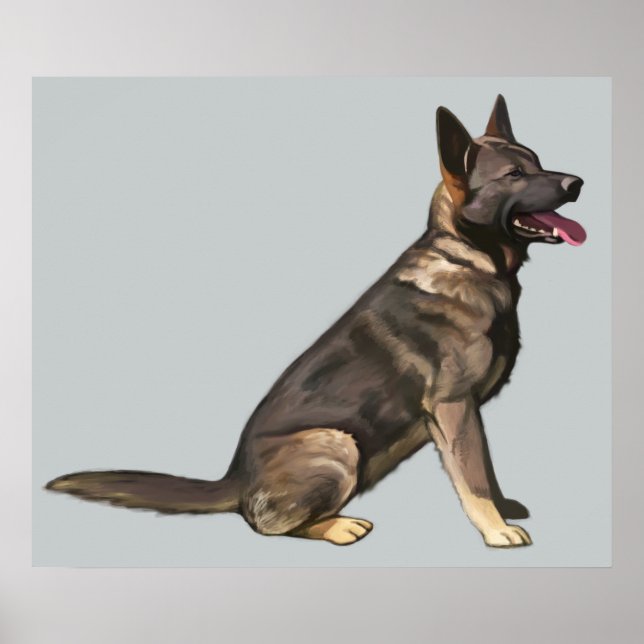 Póster Desativar o German shepherd (Frente)
