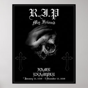 Poster Descanse em Paz meu Amigo