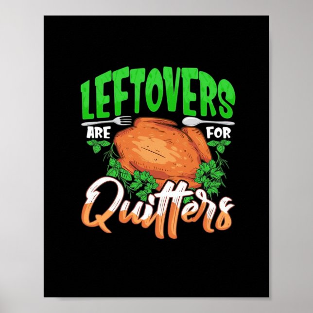 Poster Descanso São Para Quitters - Natal De Ação De Graç (Frente)