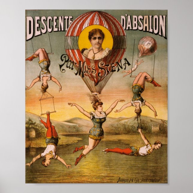 Poster Descente d'Absalon par Miss Stena (Frente)