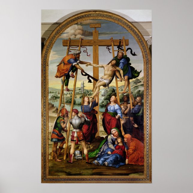 Póster Descida da cruz, c.1505-10 (Frente)