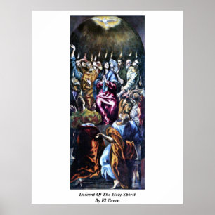 Poster Descida Do Espírito Santo Por El Greco