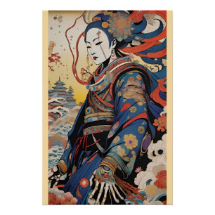 Póster Descida do inverno - Ken Gage Surreal Art