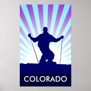 Poster descida ski colorado
