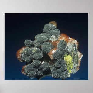 Poster Descloizite na calcite