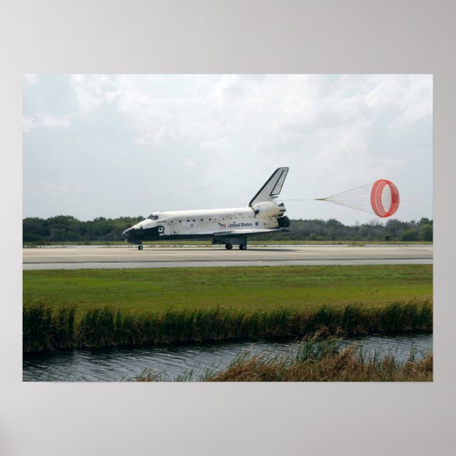 Póster Descoberta de Encerramento de Espaço (STS-119) (Frente)