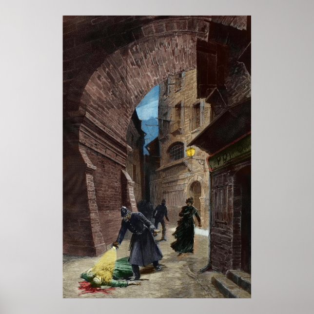 Poster Descoberta De Uma Vítima De Jack O Estripador (Frente)